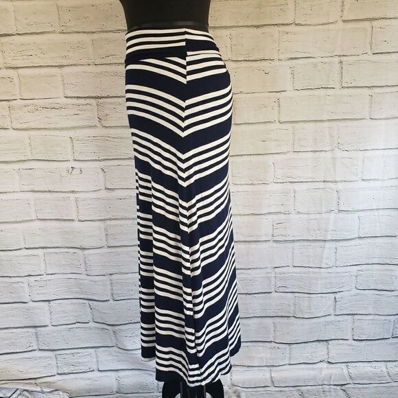 Wasabi + mint blue and white striped maxi skirt - Picture 3 of 5